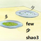 shao3-few-in-Chinese-HSK-3-words