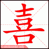 xi3-to-enjoy-in-Chinese-HSK-3-words-gif-ifx0com